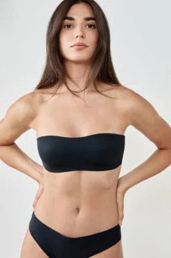 Bandeau z elastycznymi fiszbinami i odpinanymi ramiączkami