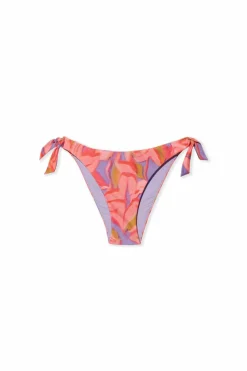 Bas de maillot de bain bikini à nouer fleuri