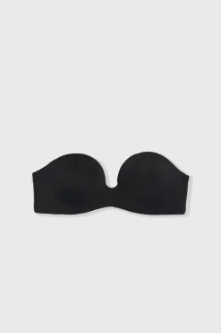 Biustonosz bandeau push-up z mikrofibry