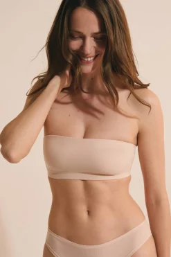 Biustonosz bandeau z mikrofibry