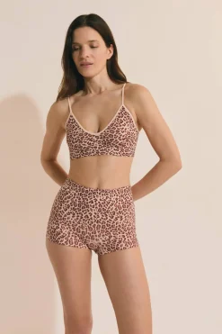Biustonosz bralette z dekoltem V