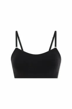 Biustonosz typu bandeau z odpinanymi, bawełnianymi ramiączkami
