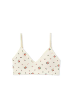 Biustonosz typu bralette z dekoltem w serek