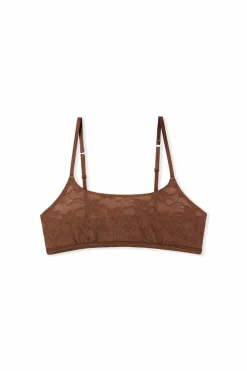 Biustonosz typu bralette z koronki