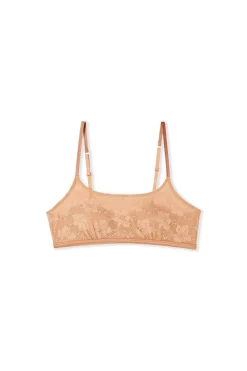 Biustonosz typu bralette z koronki