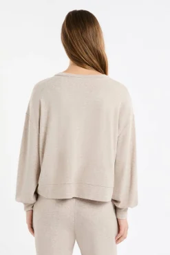 Bluza piżamowa z dekoltem V