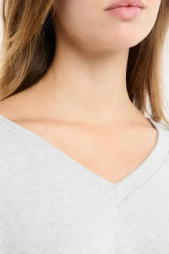 Bluza piżamowa z dekoltem V