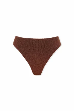 Dół bikini z wysokim wycięciem z elastycznego materiału
