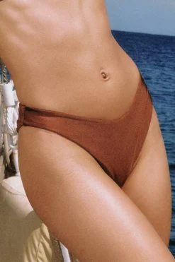 Dół od bikini typu high leg z satynowym wykończeniem - Etam x Hôtel Mahfouf