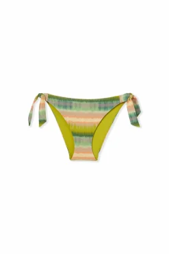 Dół od bikini wiązany z nadrukiem błyszczący