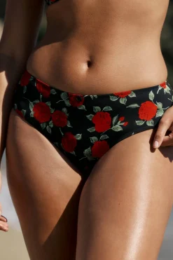 Dół od kostiumu kąpielowego typu shorty w kwiatowy wzór
