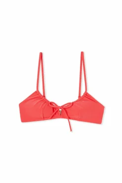 Góra od bikini biustonosz satynowy ze zdejmowanymi wkładkami