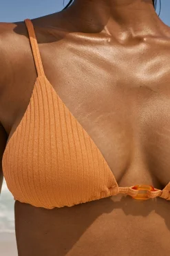 Góra od bikini trójkątna opalizująca