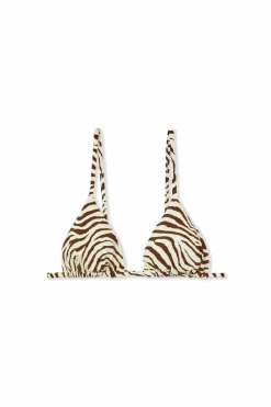 Góra od bikini trójkątna we wzory