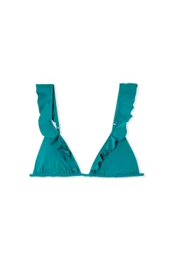 Góra od bikini trójkątna z falbankami