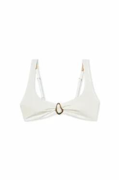 Haut de maillot de bain brassière avec détail bijou