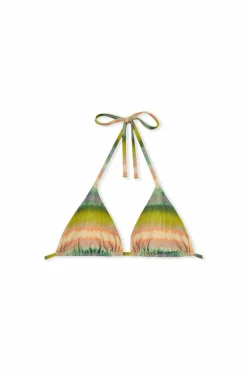 Haut de maillot de bain triangle imprimé pailleté