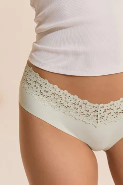 Hipster V-shape z mikrofibry i koronki