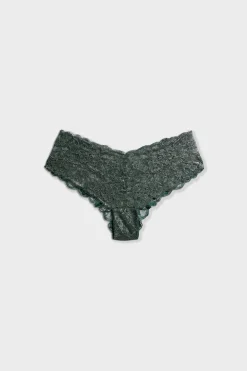 Hipstery V-shape z koronki