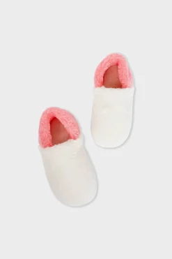Kapcie mules z sztucznego futra