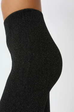 Legginsy o szerokim kroju z opalizującym efektem
