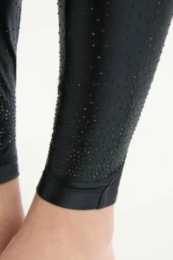 Legginsy ozdobione kryształkami