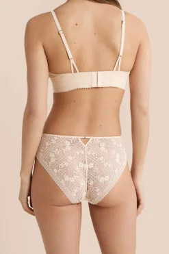 Majtki z koronki i mikrofibry