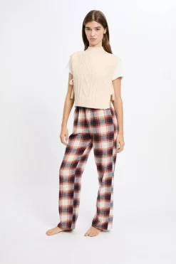 Sweter bez rękawów do wiązania